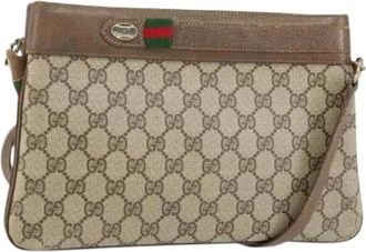 Gucci Pre-owned Cross Body Bags, female, Beige, Size: ONE SIZE Pre-owned Vintage Cross Body Bag