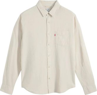 Levi's Casual Shirts, male, Beige, Size: XL Sunset One Pocket Standard Fit Shirt