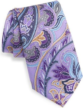 Nordstrom Paisley Jacquard Silk Tie in Purple at Nordstrom