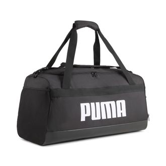 Puma Sporttasche PUMA CHALLENGER MEDIUM SPORTS BAG, Damen, Gr. B/H/T: 62cm x 31cm x 29cm, schwarz (puma schwarz), Netz, Polyester, unifarben, Taschen Sport