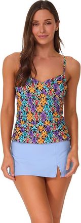 Sunsets Simone Tankini Swimsuit Top in Trellis Blooms at Nordstrom, Size Small