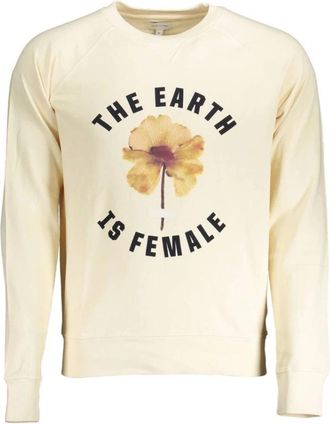 GANT Long Sleeve Sweatshirt - Heren - Sweatshirts - Beige - L - Katoen - Hoodies & sweatvesten