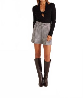 Minkpink Francis Shorts In Black/white
