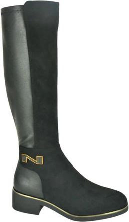 Nathan-Baume Zwart Bot + Gar. 3cm - Dames - Hoge Laarzen - Zwart - 36 EU - Schoenen