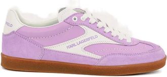 Karl Lagerfeld Kandidate suède leren sneakers - Paars