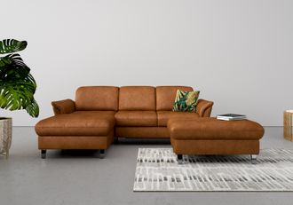 Sit&more Ecksofa &raquo;Maggiore L-Form&laquo; wahlweise mit Kopfteilverstellung, Bettfunktion und Bettkasten