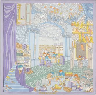 Ferragamo Women Atelier print silk foulard Violet