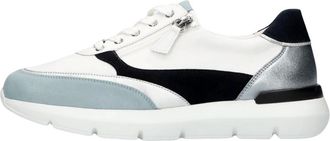 Hassia Schoenen, Dames, Wit, 41 EU, Leer, Bordeaux Sneakers