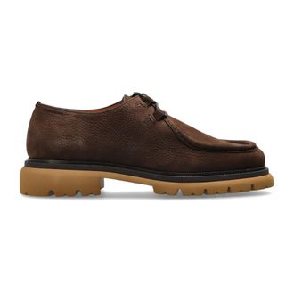 Ferragamo Scarpe Stanley in Camoscio - - Shoes - Uomo - Marrone - 45 EU