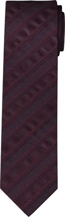 Olymp Krawatte OLYMP, Herren, aubergine, Web, Seide, Krawatten Krawatte, 6,5 cm, reine Seide, gestreift