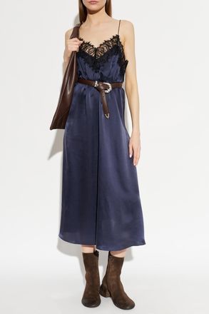 Iro Silk Dress Bailar, Womens, Navy Blue