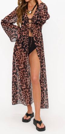 Show me your Mumu Jet Setter Robe In Tortoise Shell