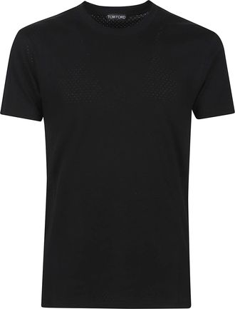 Tom Ford Black Short-Sleeve Cotton T-Shirt