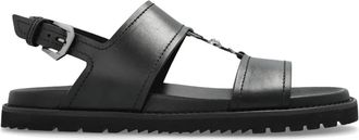 Versace Sandali Medusa 95 in pelle - Nero