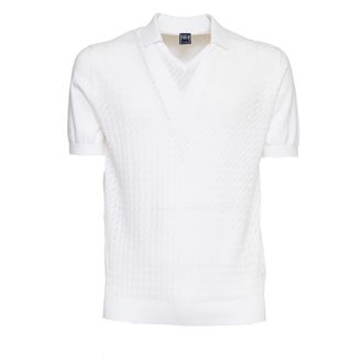 Fedeli Felipe Giza Cotton V-Neck Polo Shirt