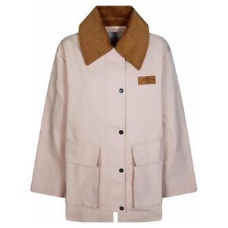 Ganni Dames, Jassen, Roze, Maat: 2Xs/Xs