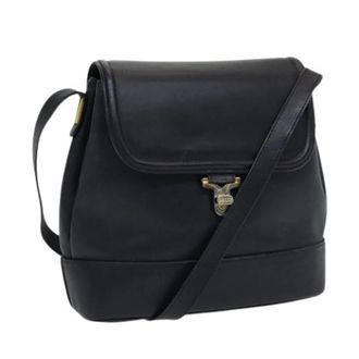 Bally Pre-owned Cross Body Bags, female, Black, Size: ONE SIZE Pre-owned Leather Shoulder Bag