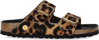 Birkenstock CIABATTA ARIZONA FUR HEX LEOPARDATE NATURAL BIRKENSTOCK