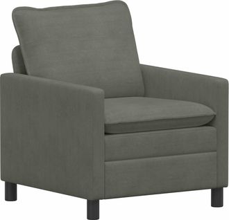 vidaXL Sof&aacute; Gris Claro 76 X 81 X 87,5 Cm Tela Vidaxl