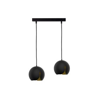 Netlighting Malaga Bar Pendant Ceiling Light Black 50cm 2x E27