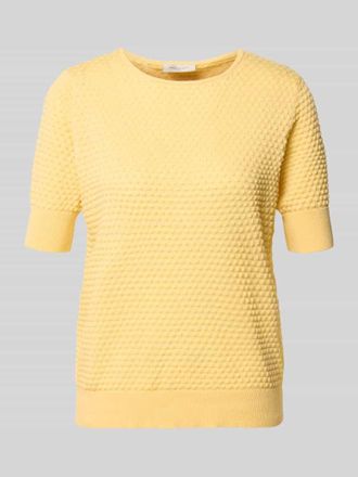 Freequent Strickpullover mit 1/2-Arm Modell Dodo in GELB, Gr&ouml;&szlig;e XXL