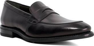 Dune London Loake Mens Lynch - Goodyear Welted Loafers - Black Leather - Size UK 10