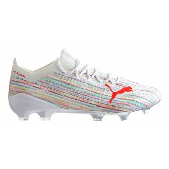 Puma Ultra 1.2 FG/AG White Mens Football Boots - Size UK 11.5