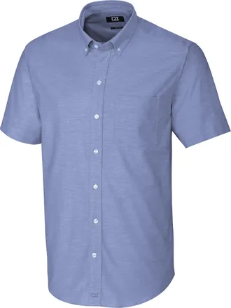 Cutter & Buck Stretch Oxford Mens Short Sleeve Dress Shirt