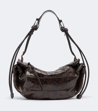 Isabel Marant Maia Medium snake-effect leather shoulder bag