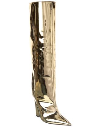 Jimmy Choo London Blake 110 Leather Wedge Knee-High Boot