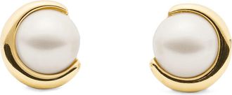 Kate Spade New York faux pearl stud earrings in Cream/Gold at Nordstrom