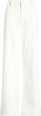 Paige Dana Low Rise Relaxed Straight Leg Jeans in Tonal Ecru at Nordstrom, Size 24