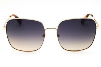 Kenneth Cole KC00025 Rectangular Metal Sunglasses - Gold
