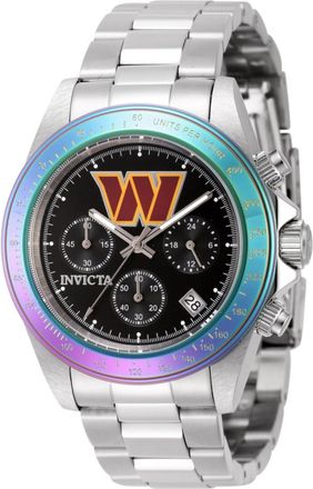 Invicta NFL Washington Commanders Chronograph GMT Quartz Black Dial Mens Watch 44985