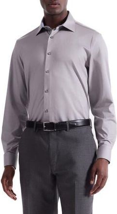Bugatchi Jimmy OoohCotton Button-Up Shirt in Walnut at Nordstrom Rack, Size Xx-Large