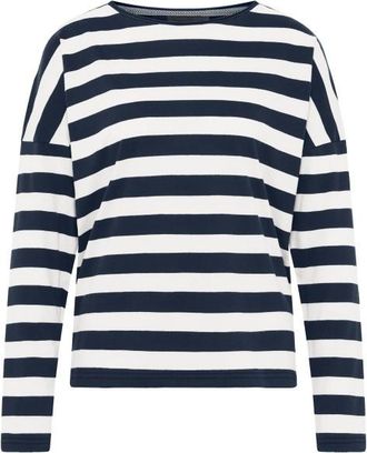 Elbsand Milia Longsleeve f&uuml;r Damen | blau/wei&szlig;