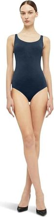 Wolford Womens Wolford Jamaika String Bodysuit Moon Indigo Cotton Stretch RED935