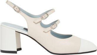 Carel Elegante lakleren sandalen met gespen - Dames - Pumps - Beige - 39 EU - Leer - Schoenen