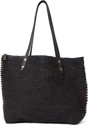 Rag & Bone Ingrid Daily Straw Tote in Black at Nordstrom Rack