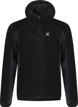 Montura Textured Sherpa Fleece Hooded Jacket with Smooth Fabric Panels