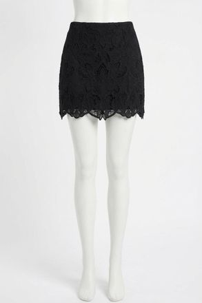 Z Supply Siren Lace Mini Skirt In Black