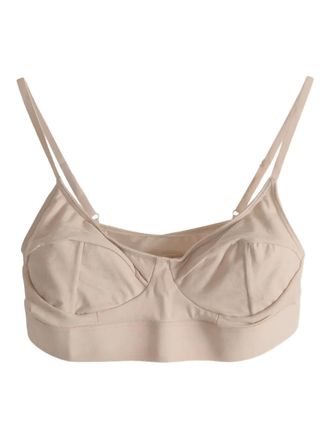 BASERANGE panelled bra - Neutrals