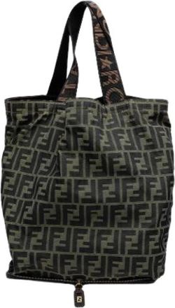 Fendi Pre-owned Foldable Tote Bag - Dames - Vintage Shopper - Bruin - ONE Size - Nylon - Vintage