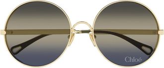 Chlo&eacute; Sunglasses Ch0321 S 004 Gold/Blue Women