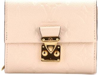 Louis Vuitton Beige Monogram Empreinte Leather Metis Wallet Compact (Authentic Pre-Loved)
