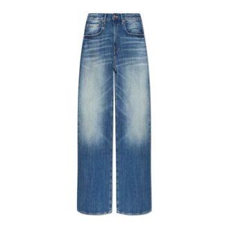 R13 Wide Jeans, female, Blue, Size: W27 Straight-leg Jeans