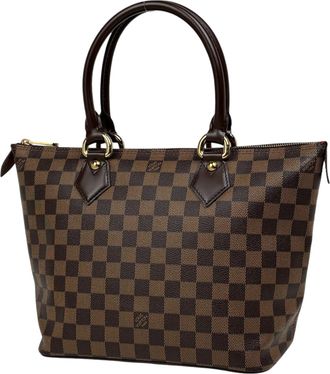 Louis Vuitton Brown Damier Canvas Handbag Tote Bag (Pre-Owned)