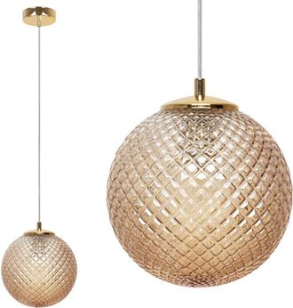 OEM L&aacute;mpara Colgante Cannes 1 Pantalla Plana Miel 20cm E27