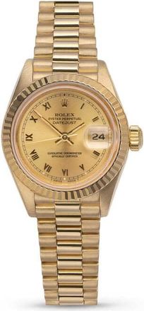 Rolex Pre-owned Rolex Datejust Automatic Chronometer Champagne Dial Ladies Watch 69178 CRP