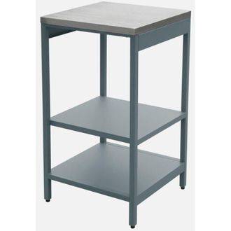 Sweeek Mobile da esterno in acciaio con 2 ripiani, 49cm